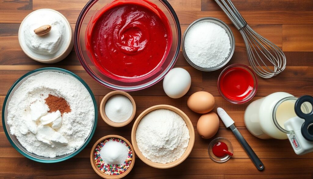 red velvet cake ingredients